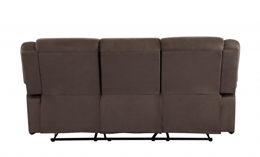 120inches Contemporary Brown Fabric Sofa Set