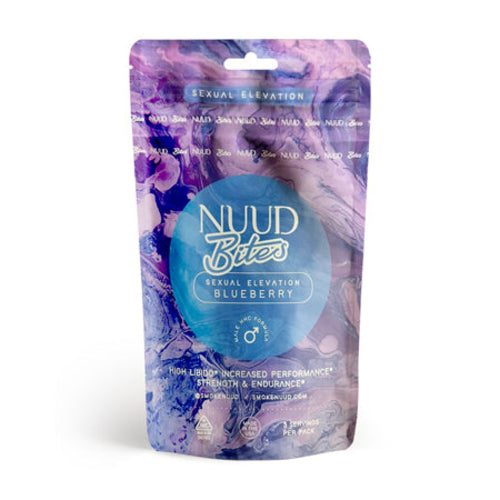 NUUD BITES Male Aphrodisiac Gummies Blueberry