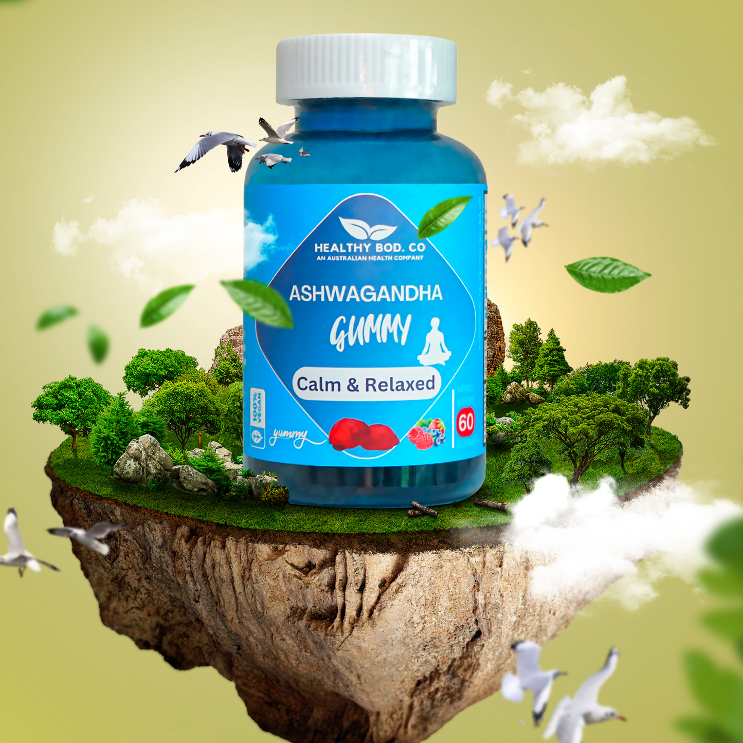 Ashwagandha Gummies 60 per bottle | SuperFood Gummies