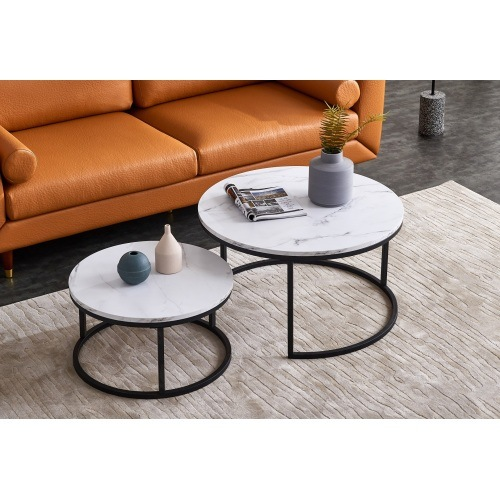 Marble Top Modern Nesting coffee table