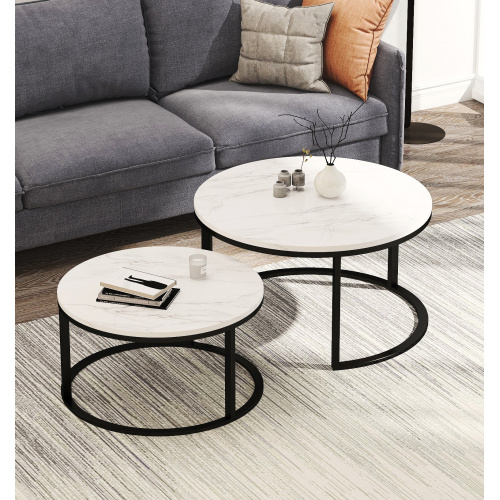 Marble Top Modern Nesting coffee table