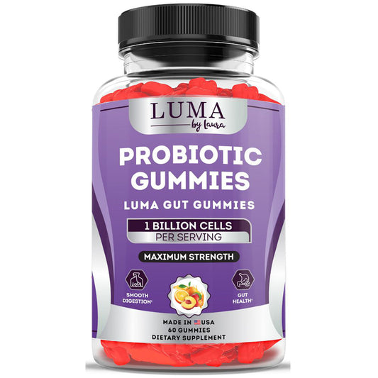 60 Luma Gut Gummies - Probiotic Gummies for Smooth Digestion, Gas